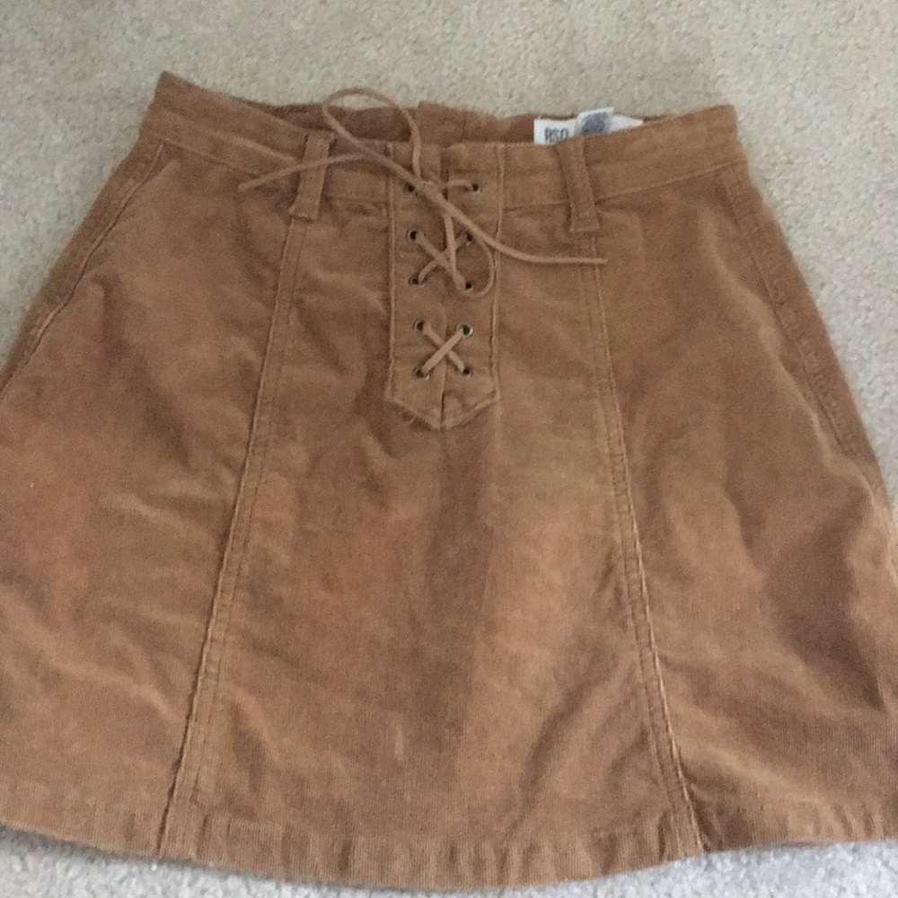 Tan corduroy skirt